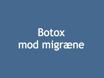 Botox mod migræne